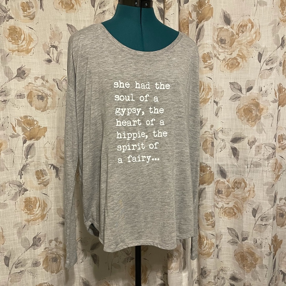 Gray Om & Ah London long sleeve shirt